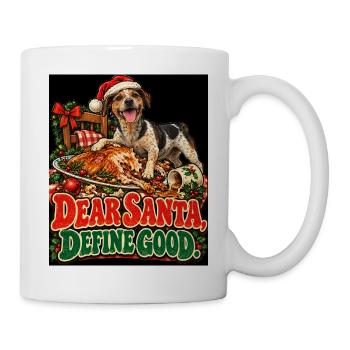 Lieber Santa – Braver Hund - Tasse - Weiß - Rechts