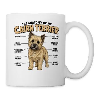 Cairn-Terrier-Hundebesitzer T Anatomie Terrier Gas - Tasse - Weiß - Rechts