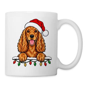 Weihnachten Englischer Cocker Spaniel - Tasse - Weiß - Rechts