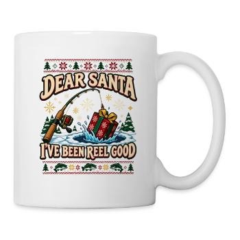 Dear Santa I've Been Reel Good - Tasse - Weiß - Rechts
