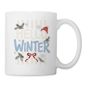 Hello Winter Stripes & Frostzauber - Tasse - Weiß - Rechts