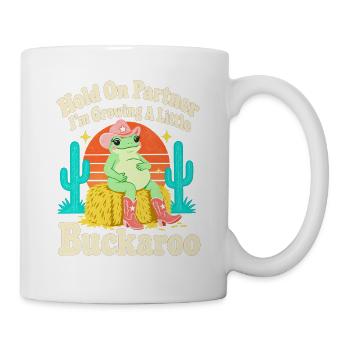 Wüstenkaktus-Frosch-Mama Kleiner Buckaroo - Tasse - Weiß - Rechts
