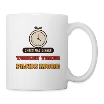 Weihnachtsessen: Truthahn-Timer Panikmodus - Tasse - Weiß - Rechts