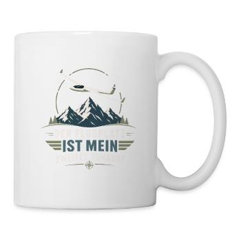 Flugplatz ist mein Zuhause Segelflug - Tasse - Weiß - Rechts