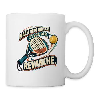  PADEL - Nach dem Match Revanche Vintage Tennis - Tasse - Weiß - Rechts