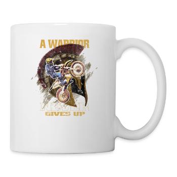 Backprint: Motorrad supermoto Dirtbike Pitbike - Tasse - Weiß - Rechts