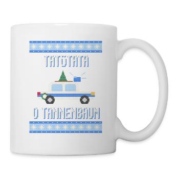 Tatütata O Tannenbaum - Polizei Ugly Sweater - Tasse - Weiß - Rechts