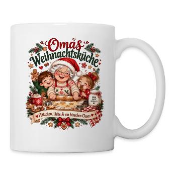 Omas Weihnachtsküche – Backen mit Liebe - Tasse - Weiß - Rechts