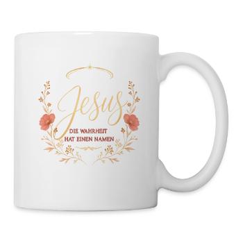 Jesus: Die Wahrheit hat einen Namen - Tasse - Weiß - Rechts
