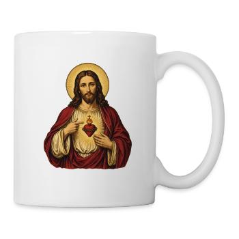 Jesus mit Heiligem Herz - Tasse - Weiß - Rechts