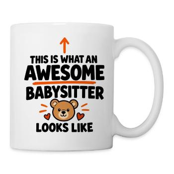 Babysitter-Geburtstagsgeschenk - Tasse - Weiß - Rechts