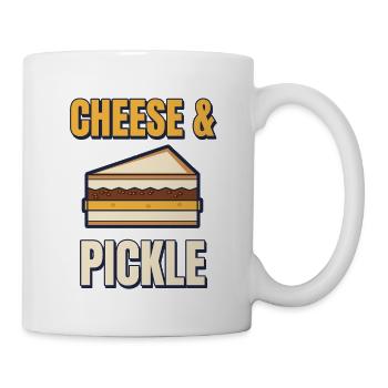Käse- und Gurken-Klassiker britisches Sandwich - Tasse - Weiß - Rechts