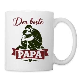 Der beste Papa Umarmung - Tasse - Weiß - Rechts