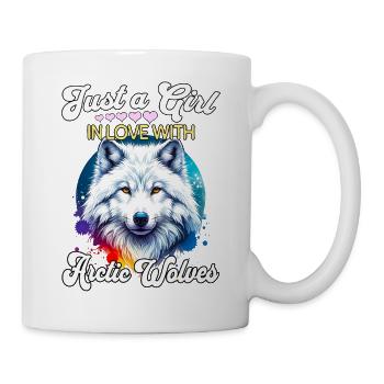 Polarwolf Mädchen Arctic Wolf - Tasse - Weiß - Rechts