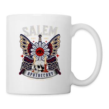 Gotische Salem Apothekerkunst - Tasse - Weiß - Rechts
