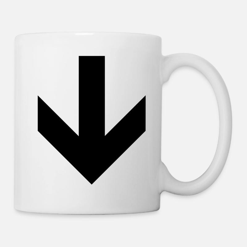 Cette flèche Way Down - Mug blanc - blanc