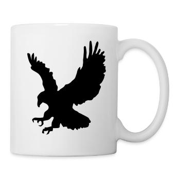 Swooping Jagd Adler - Tasse - Weiß - Rechts