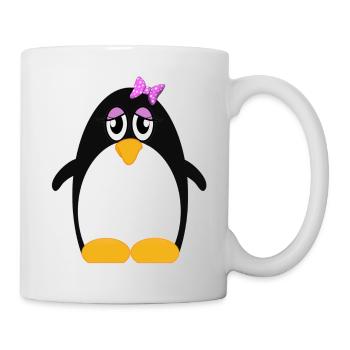 Pinguin (penguin) 08 - Tasse - Weiß - Rechts