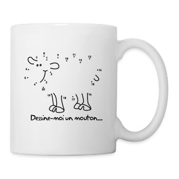 Dessine moi un mouton - petit prince - Mug blanc - blanc - Droite