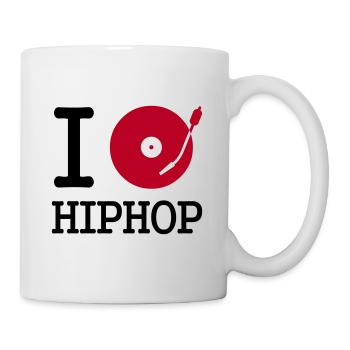 I dj / play / listen to hiphop - Mug - white - Right