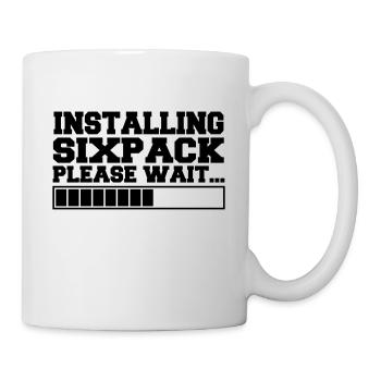 INSTALLING SIXPACK 2 - Mug blanc - blanc - Droite