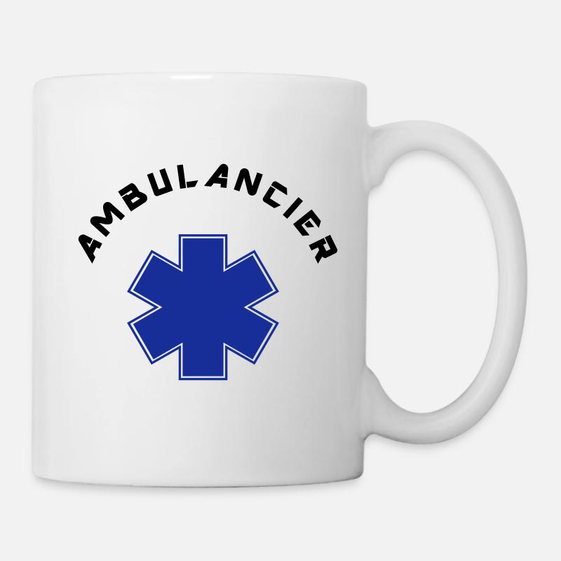 ambulancier logo - Mug blanc - blanc