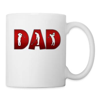 Golf Golfing Golfer DAD - Mug - white - Right