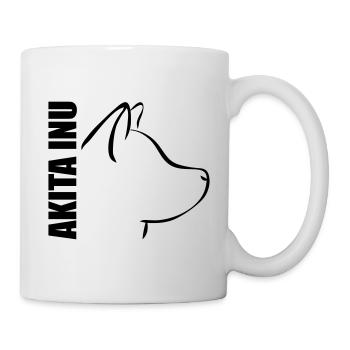 AKITA INU PROFIL - Tasse - Weiß - Rechts