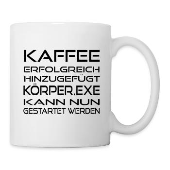 Kaffee - ohne geht nix! - Tasse - Weiß - Rechts