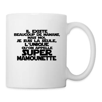 super mamounette la seule - Mug blanc - blanc - Droite
