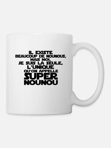 super nounou la seule - Mug blanc - blanc