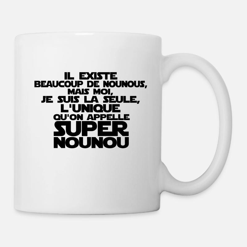 super nounou la seule - Mug blanc - blanc