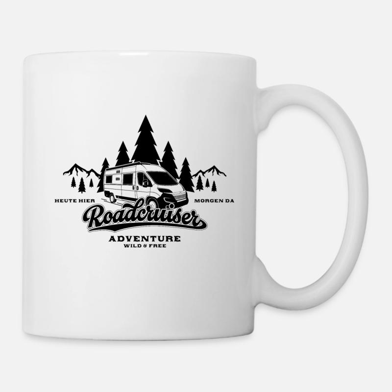 Roadcruiser wild and free - Tasse - Weiß