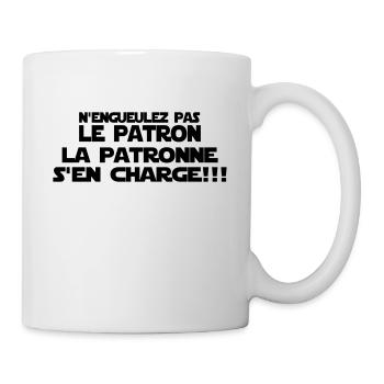 n'engueulez pas le patron - Mug blanc - blanc - Droite