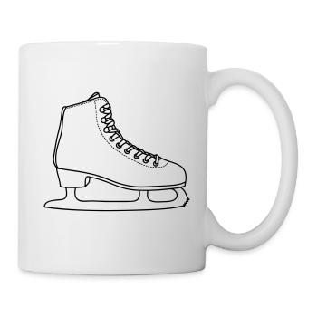 Patinoire de patinage sur glace - Mug blanc - blanc - Droite