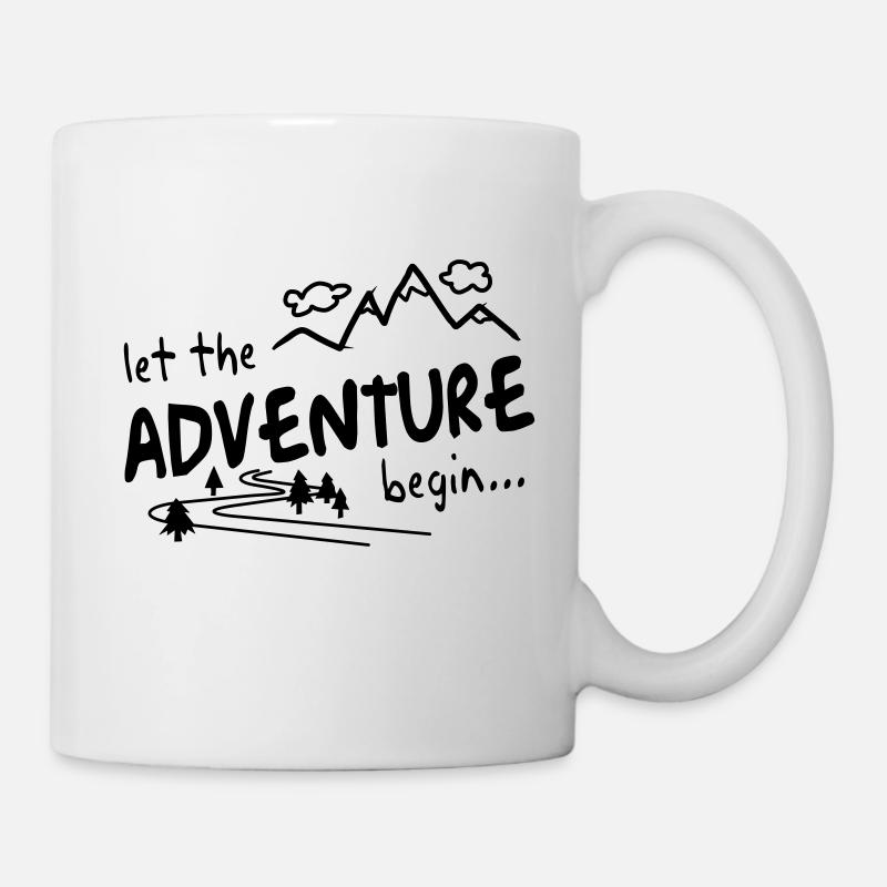 Let the Adventure begin - Tasse - Weiß