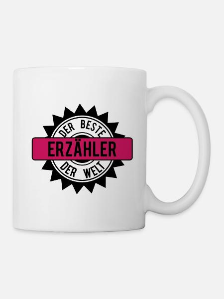 der beste erzaehler 2c - Tasse - Weiß