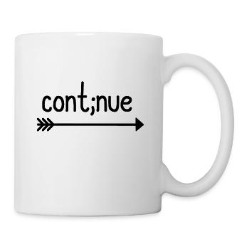 cont; nue - carry on gift for fighter arrow - Mug - white - Right