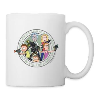 Rick And Morty Freunde Und Andere Parasiten Tasse - Tasse - Weiß - Rechts