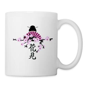 Cherry Blossom Geisha Japanese Character 2 - Mug - white - Right