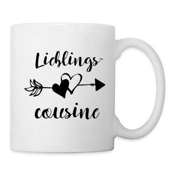 Cousine préférée cousine favorite rengaine - Mug blanc - blanc - Droite