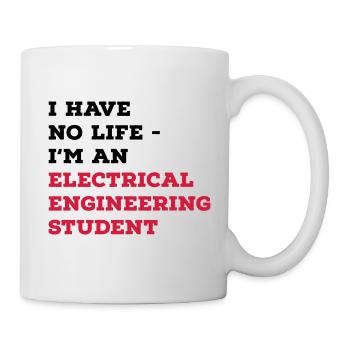 Études d’électrotechnique - Mug blanc - blanc - Droite