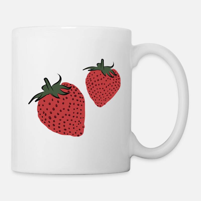 Cute Strawberries - Tasse - Weiß