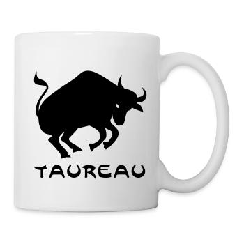 Stier txt - Tasse - Weiß - Rechts