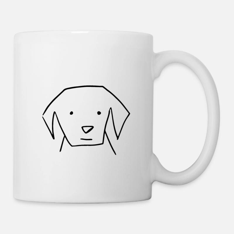 dog - Mug - white