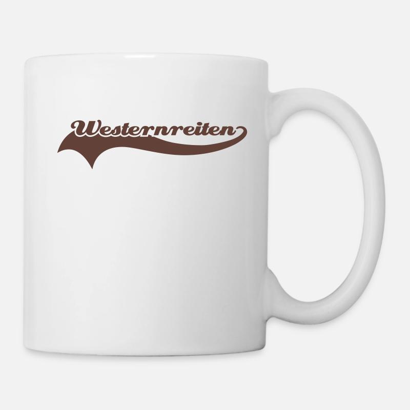 Westernreiten - Tasse - Weiß