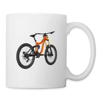Downhill Bike, Mountain Bike, Bicycle - Mug - white - Right