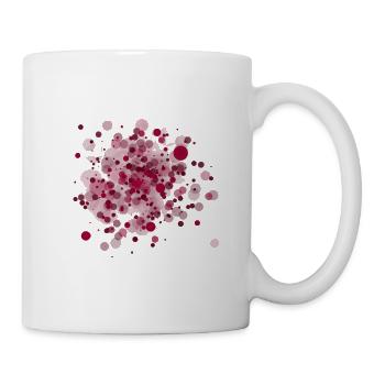Cool spots splash graffiti motif in pink - Mug - white - Right