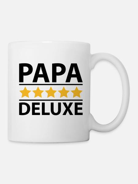 Papa Deluxe - Tasse - Weiß