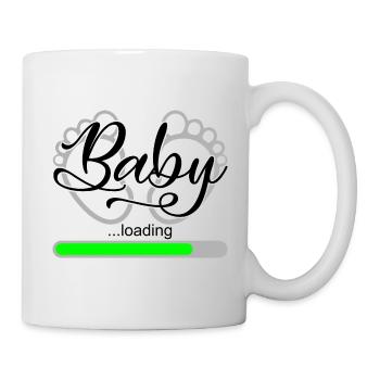 Baby loading Pregnant mom gift - Mug - white - Right